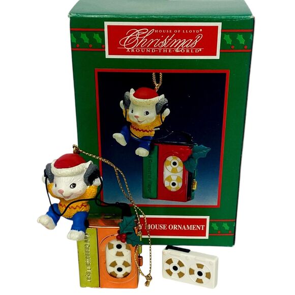 Christmas tree Ornament Lot Holiday Nativity Snowman Boots Pig Mouse Rat Vintage - Picture 13 of 16